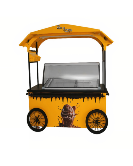 CHARRETTE  A GALCE AVEC CHAPEAU DESSUS QUARTZ