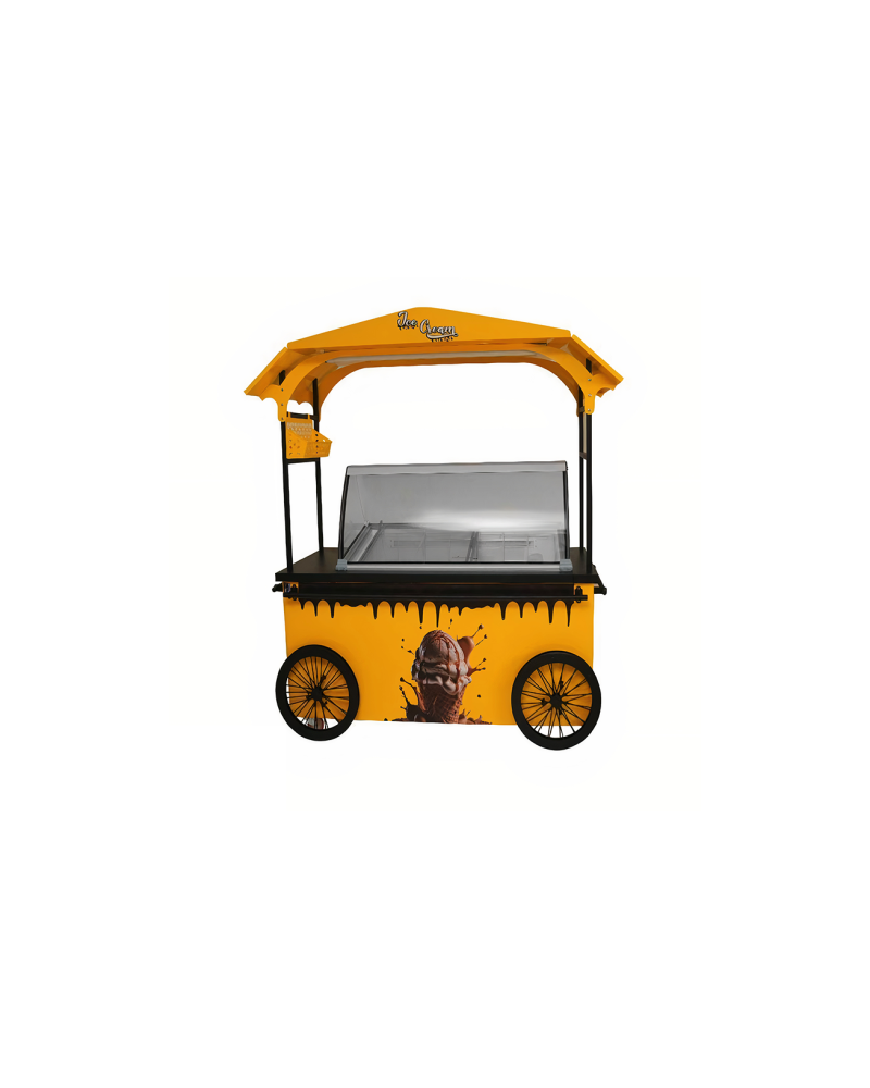 CHARRETTE  A GALCE AVEC CHAPEAU DESSUS QUARTZ