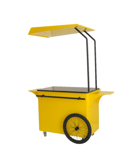 CHARRETTE A CREPES AVEC CHAPEAU DESSUS QUARTZ