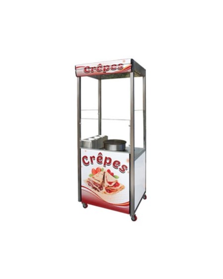Meuble Crêpière GM avec Chapeau - 3 Bacs GN 1/4 | Sidef Tunisie