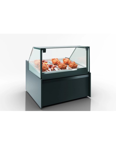 Meuble Chaud Poulet avec Vitre de Protection - 2100W | Sidef