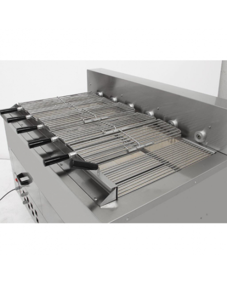 Rôtissoire au Charbon de Bois EMPERO EMP.5YI - Inox & Réfractaire | Sidef