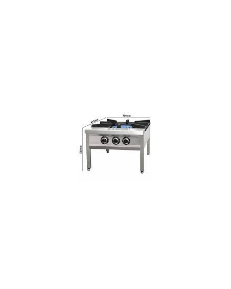 Réchaud Grand Feu à Trois Flammes EMPERO YRG.80 - 31.25 kW | Sidef