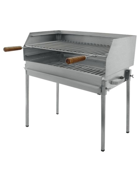 BARBECUE EN TOLE INOX 30/10 AVEC GRILLE