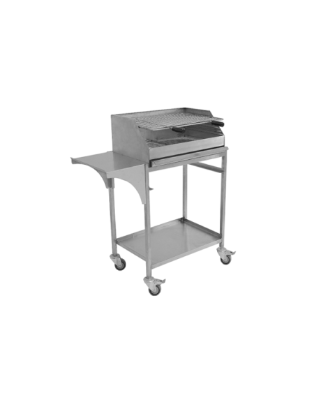 Barbecue Professionnel en Tôle Inox 20/10 avec Grille - 49x35cm | Sidef