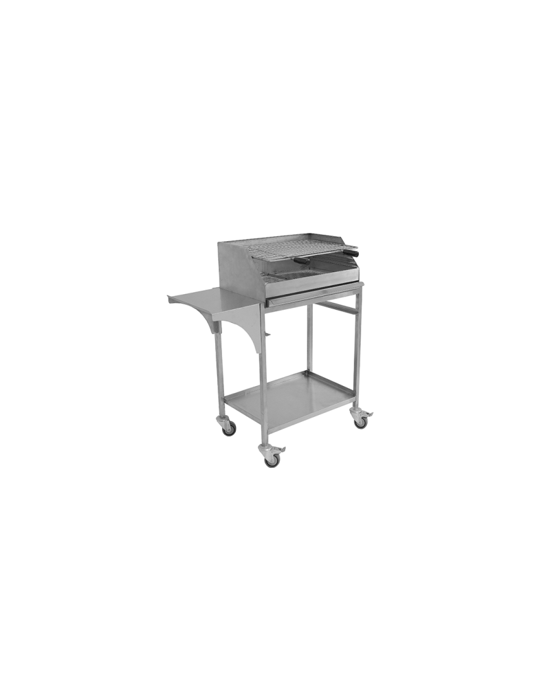 Barbecue Professionnel en Tôle Inox 20/10 avec Grille - 49x35cm | Sidef