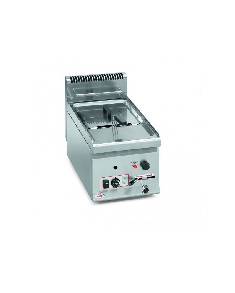 Friteuse à Gaz 10L BERTO'S GL10B - 6.9 kW - Cuve Monobloc | Sidef
