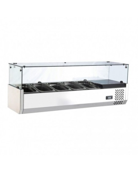Vitrinette Réfrigérée ROTOR RT 1200 L 5 Bacs GN 1/4 | Sidef