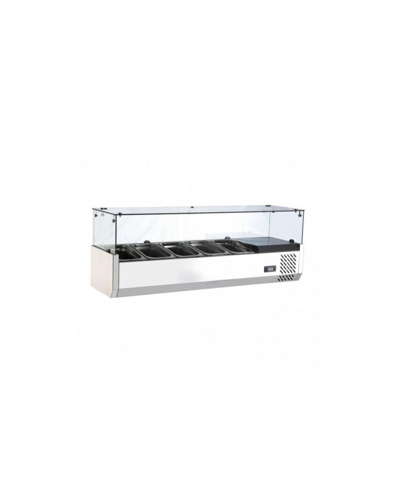 Vitrinette Réfrigérée ROTOR RT 1200 L 5 Bacs GN 1/4 | Sidef