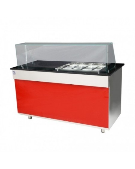 COMPTOIR PIZZA / SANDWICH FACADR BOIS 8 BACS 2 PORTE