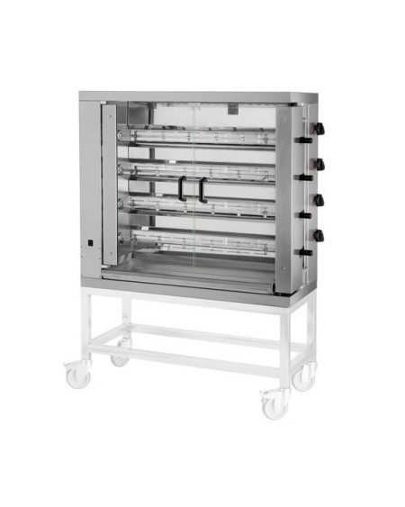 ROTISSOIRE A GAZ INOX A 4 BROCHES