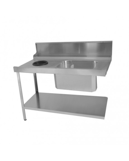 Table Entrée Lave-Vaisselle 1 Bac à Gauche Inox | Sidef