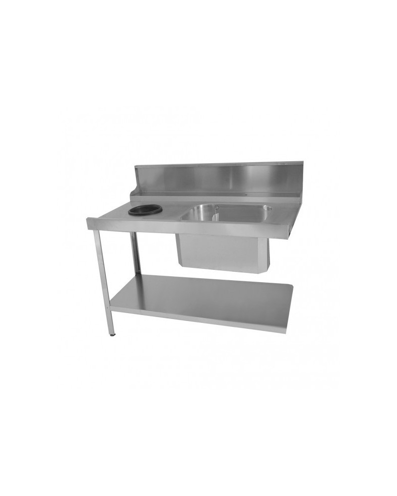 Table Entrée Lave-Vaisselle 1 Bac à Gauche Inox | Sidef