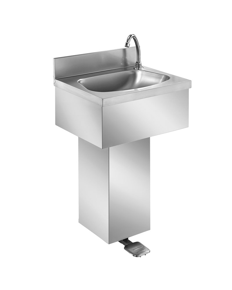 Lave-Mains Inox Commande à Pédale Professionnel | Sidef