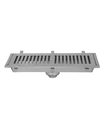 GRILLE ET CUVETTE DE CANIVEAU EN INOX