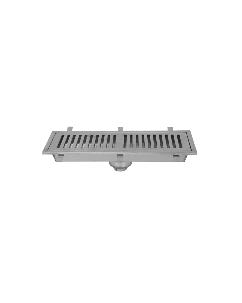 GRILLE ET CUVETTE DE CANIVEAU EN INOX
