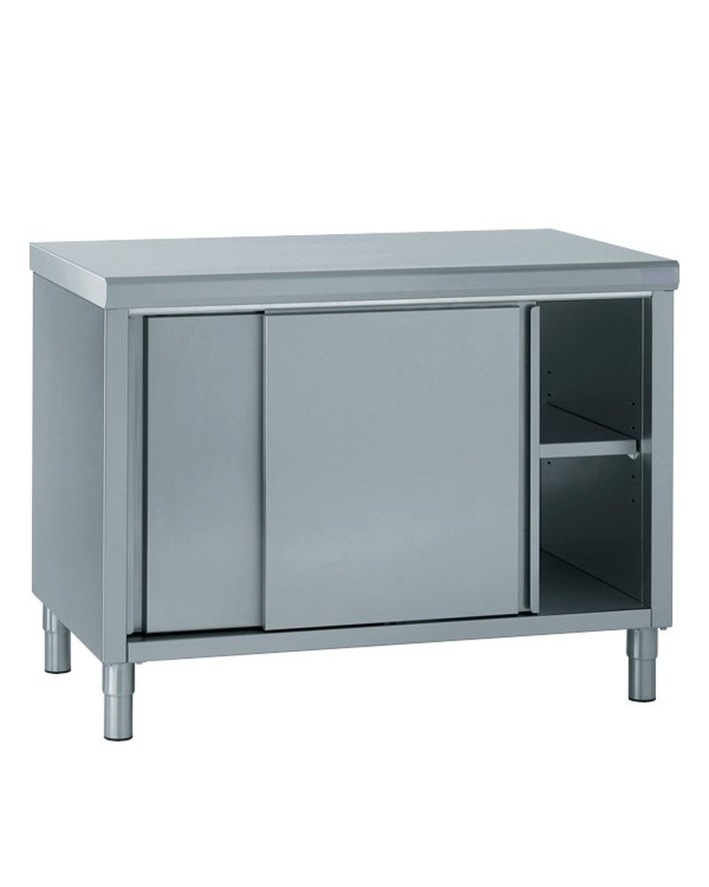 Placard Mural Inox 1000x400 AISI-304 2 Portes Pro | Sidef