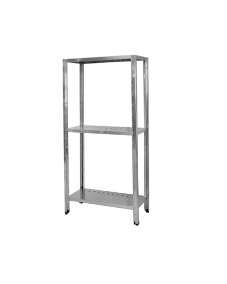 Étagère Inox 3 Niveaux 1000x400 | Rayonnage Pro Sidef