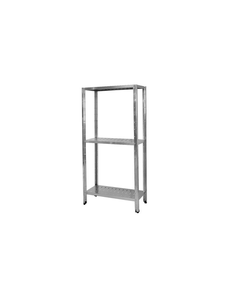 Étagère Inox 3 Niveaux 1000x400 | Rayonnage Pro Sidef