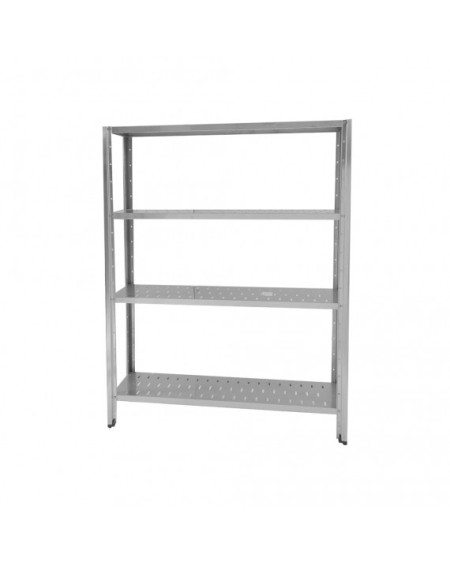 Étagère Inox 4 Niveaux 1000x400 | Rayonnage Pro Sidef