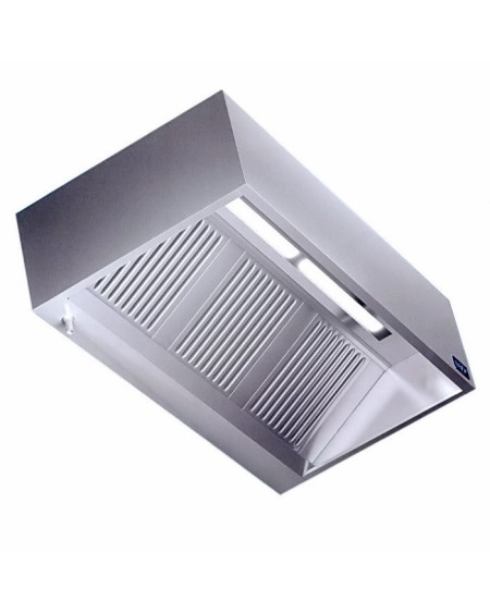 Hotte Murale Inox AISI-304 1000x1000 Inclinée | Sidef