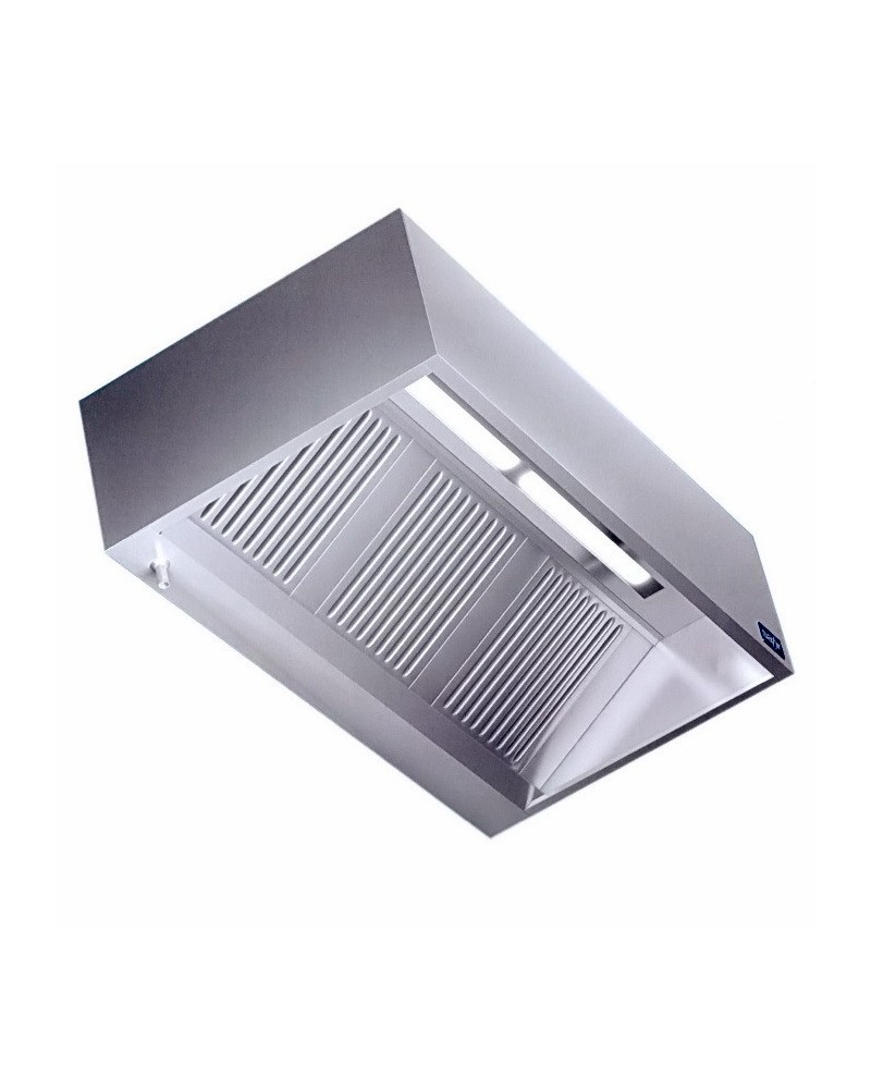 Hotte Murale Inox AISI-304 1000x1000 Inclinée | Sidef