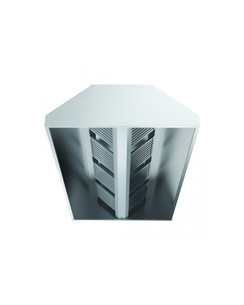 Hotte Centrale Inox Pro 2000x2200 avec 6 Filtres | Sidef