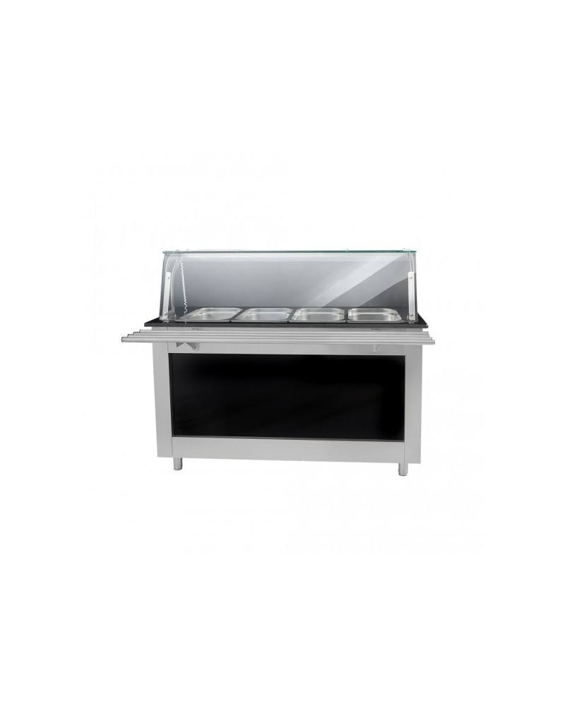 Buffet Chaud 4 Bacs Dessus Granit & Bois Acrylique | Sidef