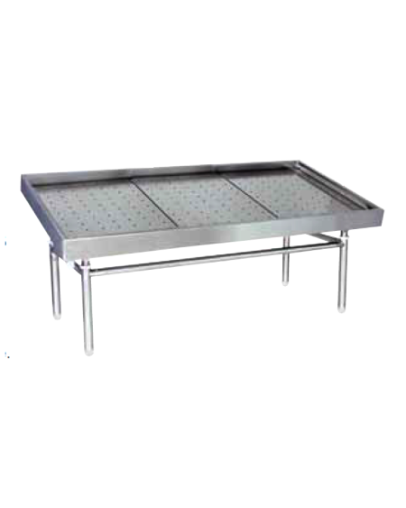 Étal à Poissons Angle Inox 200x114 | Présentoir Sidef