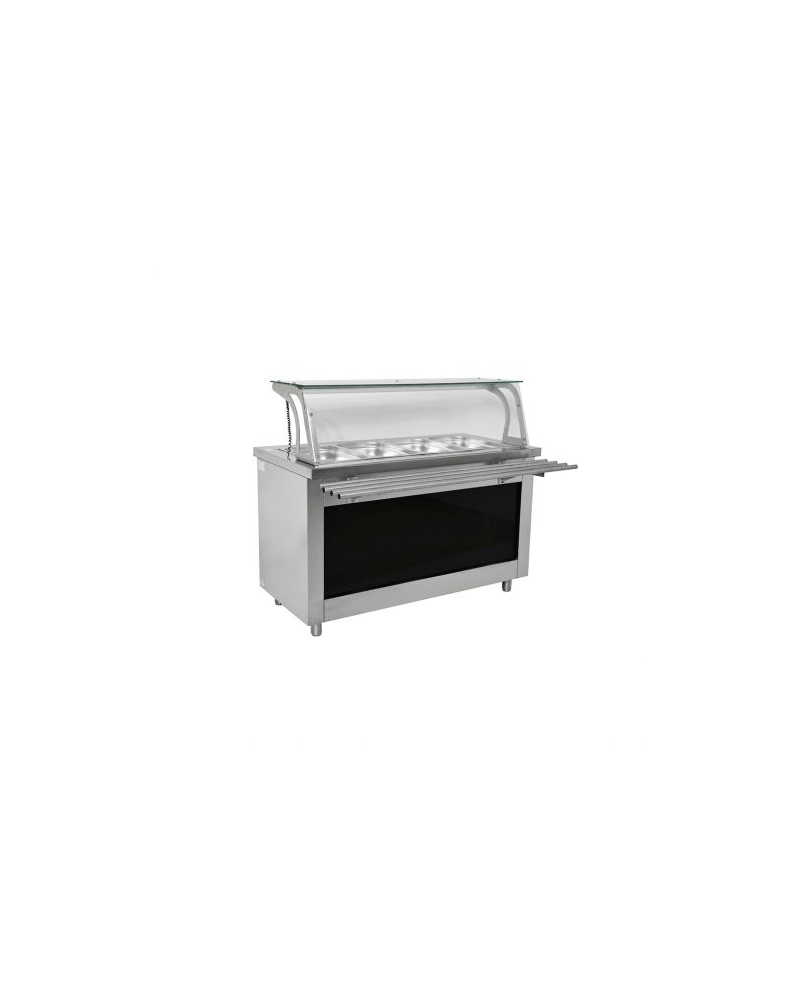 Buffet Bain-Marie 4 Bacs GN 1/1 Dessous Neutre | Sidef