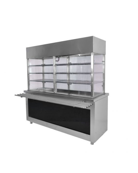 Buffet Froid Saladier Vertical 3 Étagères Inox AISI 304 | Sidef