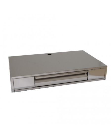 Caisson Inox 1 Tiroir pour Machine à Café 4 Groupes - 1.2m | Sidef