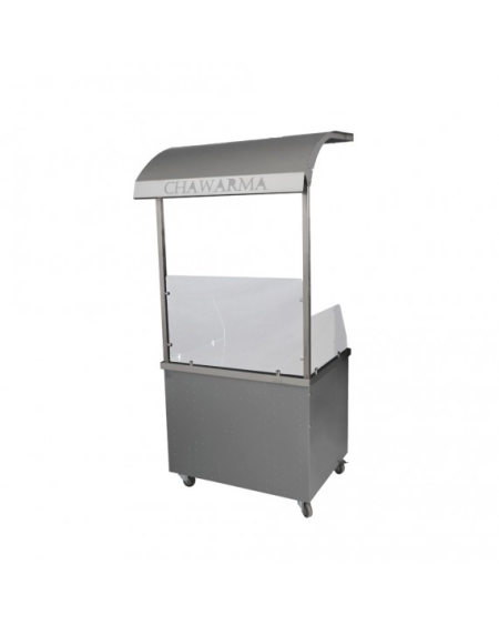 Meuble Chawarma Mobile avec Hotte Décorative Pro | Sidef