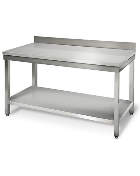 Table Travail Inox 1500x700 avec/sans Adossage | Sidef
