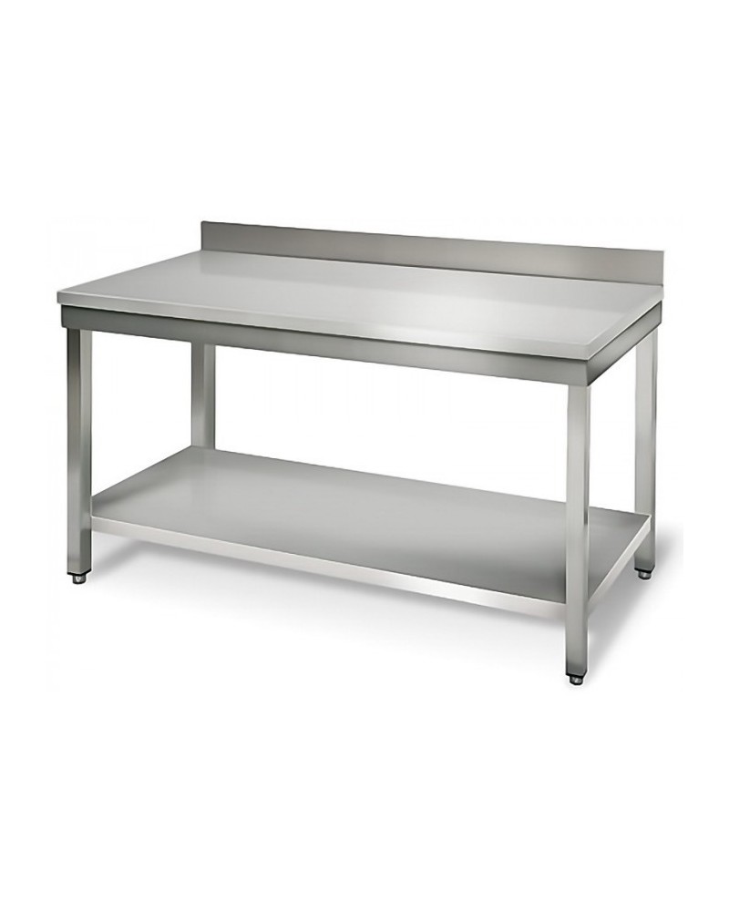 Table Travail Inox 1500x700 avec/sans Adossage | Sidef