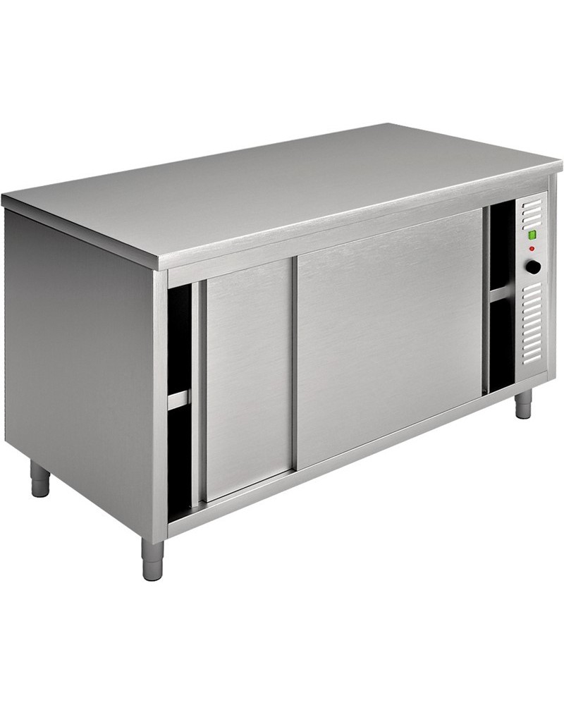 Table Chaude Inox 1200x700 Double Service 1800W | Sidef