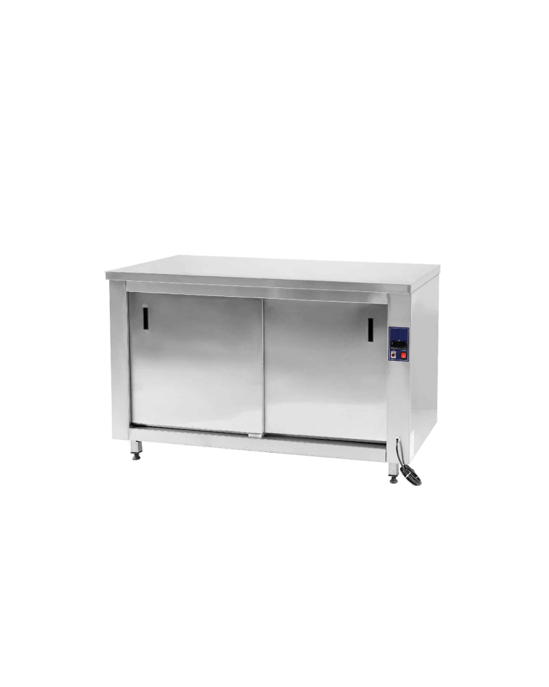 Table Chaude Inox 1500x700 Double Service 1800W | Sidef