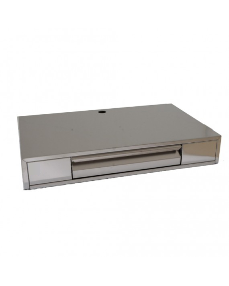 Support machine a cafe en inox1 tiroir pour machine a cafe 1290x600x2