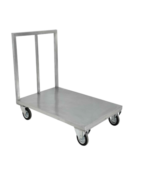 Chariot de manutention plat forme en inox charge utile 500kg 1000 x 600
